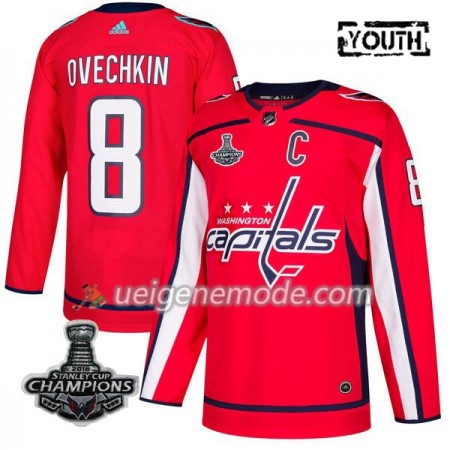 Kinder Eishockey Washington Capitals Trikot Alex Ovechkin 8 2018 Stanley Cup Champions Adidas Rot Authentic